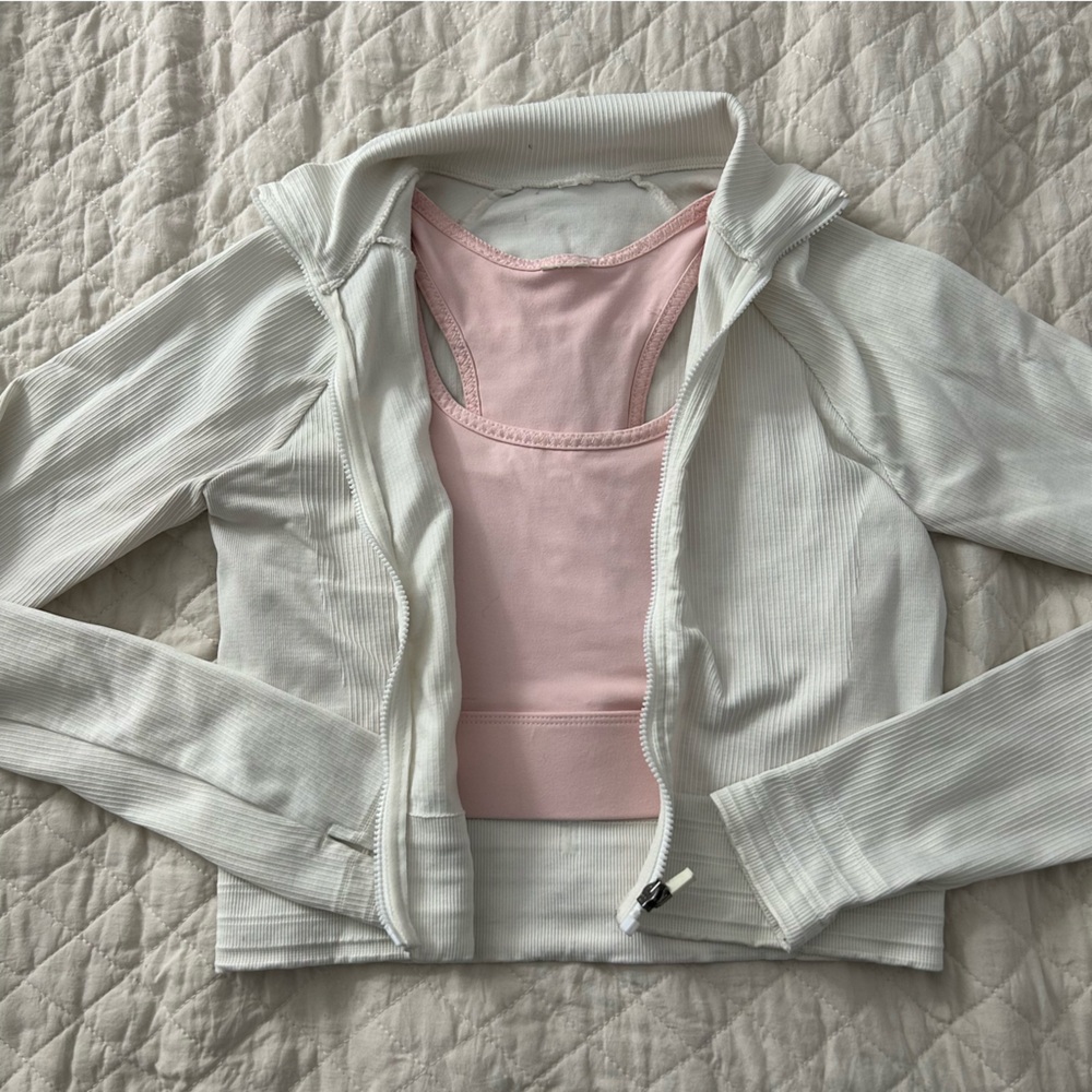Workout Jacket and Sports Bra